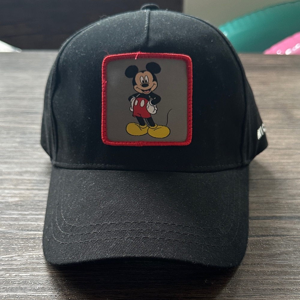 Disney Black Cap with Mickey Mouse Patch